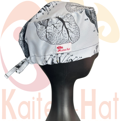 Image of Cofia Corazón Blanco y Negro