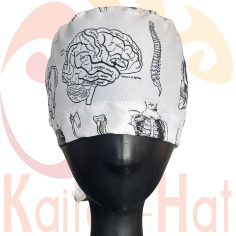 Image of Cofia Corazón Blanco y Negro